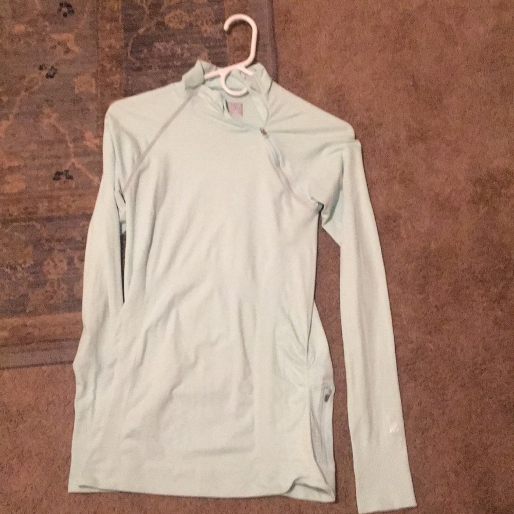 Athleta light blue athletic shirt